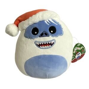 Squishmallows 8" Bumble the Abominable Snow Monster with Santa Hat Plush New
